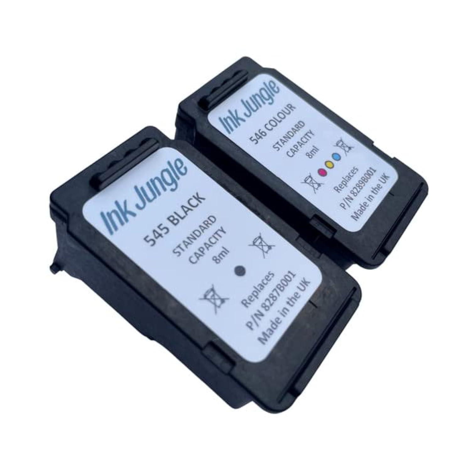 Ink Jungle PG545 Black & CL546 Colour Refilled Ink Cartridge For Canon PIXMA TS3150 TS3350 TS3351 TS3352 TS3355 TS3450 TS3451 TS3452 TS3650S TR4650 TR4651 TS205 TS305 TR4550 TR4551 MG2551S Printers