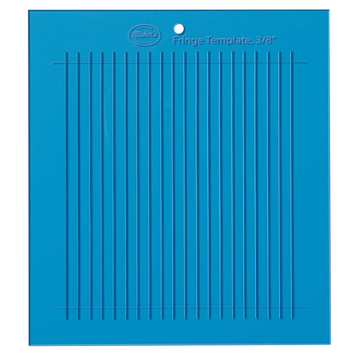 Weaver Leather 3/8" Fringe Cutting Template by Maker's Leather Supply, Blue