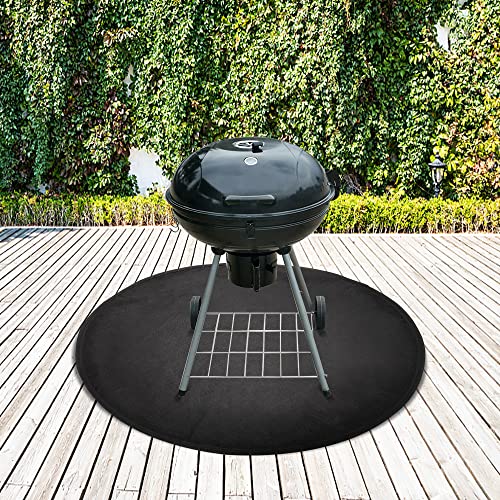 XSONHOO Under Grill Mat Fire Pit Mat, Reusable Fireproof Mat, 36in