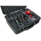 Case Club Waterproof 5 Pistol Case & Accessory Pocket with Silica Gel