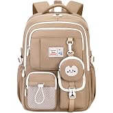 Armbq Large Capacity School Backpack for Girls Boys, Casual Bookbags for Middle School Elementary, Kids Outdoor Travel Daypack with Coin Purse