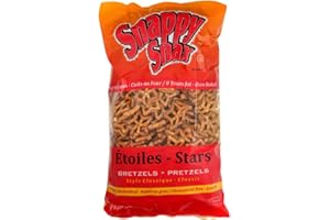 Snappy Snax Oven Baked Classic Style Stars Shaped Pretzels - 0 Trans Fat - Cholesterol-Free - Low Fat - Kosher Certified - 42