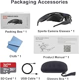 Hereta 4K WiFi Sports Camera Sunglasses HD Video Recording Glasses Polarized view 7