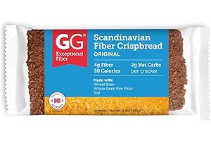 GG EXCEPTIONAL FIBER GG Scandinavian Fiber Crispbread, Original, 3.5 Oz (Pack of 15)