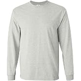 Joe's USA Men's Long Sleeve Heavy Cotton Crew Neck Tees in 29 Colors: S-5XL