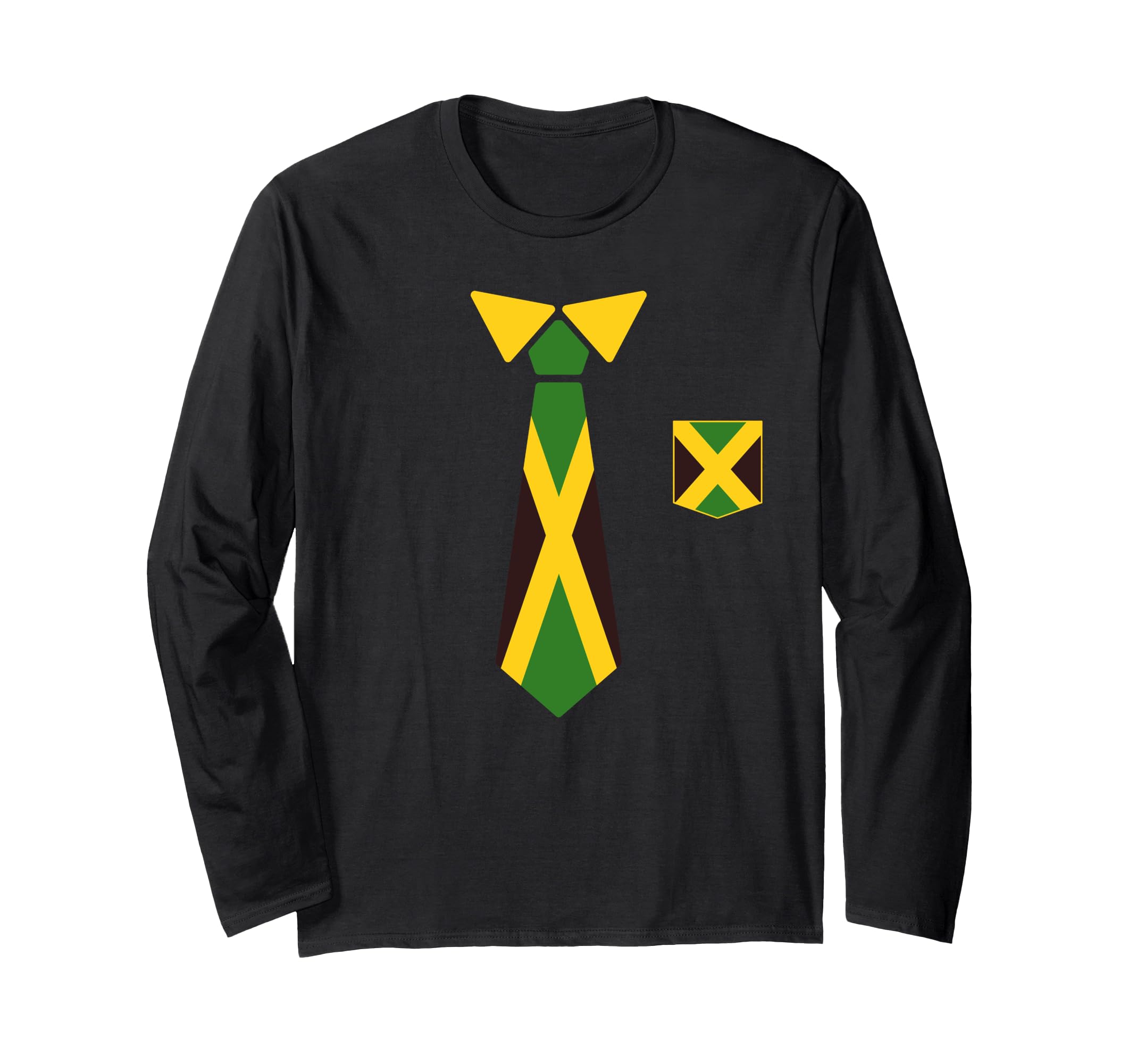 Jamaica Jamaican Flag Long Sleeve T-Shirt