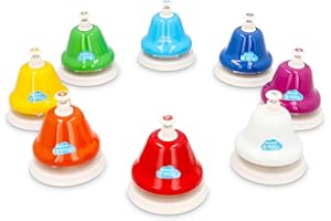 Children’s Desk Bells – Musical Bell Set for Kids – Handbells for Toddlers – Fun Desk Bell Musical Instruments for Learning & Play – Music Bells for Kids Ages 3+ – by Marmelada Musica