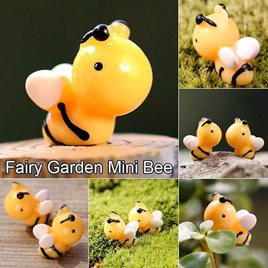 Beautijiam Miniatur Bienen Figur Fur Den Garten Mini Landschaft Puppenhaus Blumentopf Heimdekoration 6 Stuck Amazon De Kuche Haushalt