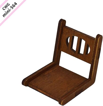 Amazon Co Jp Cwgmini 0564 Country Wood Garden ミニチュア家具 1 10スケール 和風 座椅子 木目 おもちゃ