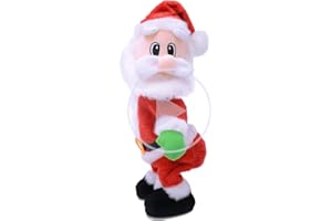 NiuXTool Twerking Santa Claus, Twisted Hip, Singing and Dancing Electric Plush Toy, Gifts for Kids and Women-Sing in English