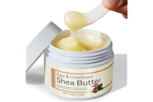 Rulviou Shea Butter Raw Organic,Pure Shea Butter Unrefined for Skin and Hair Moisturizing - 100% Natural Vitamin A, E & F