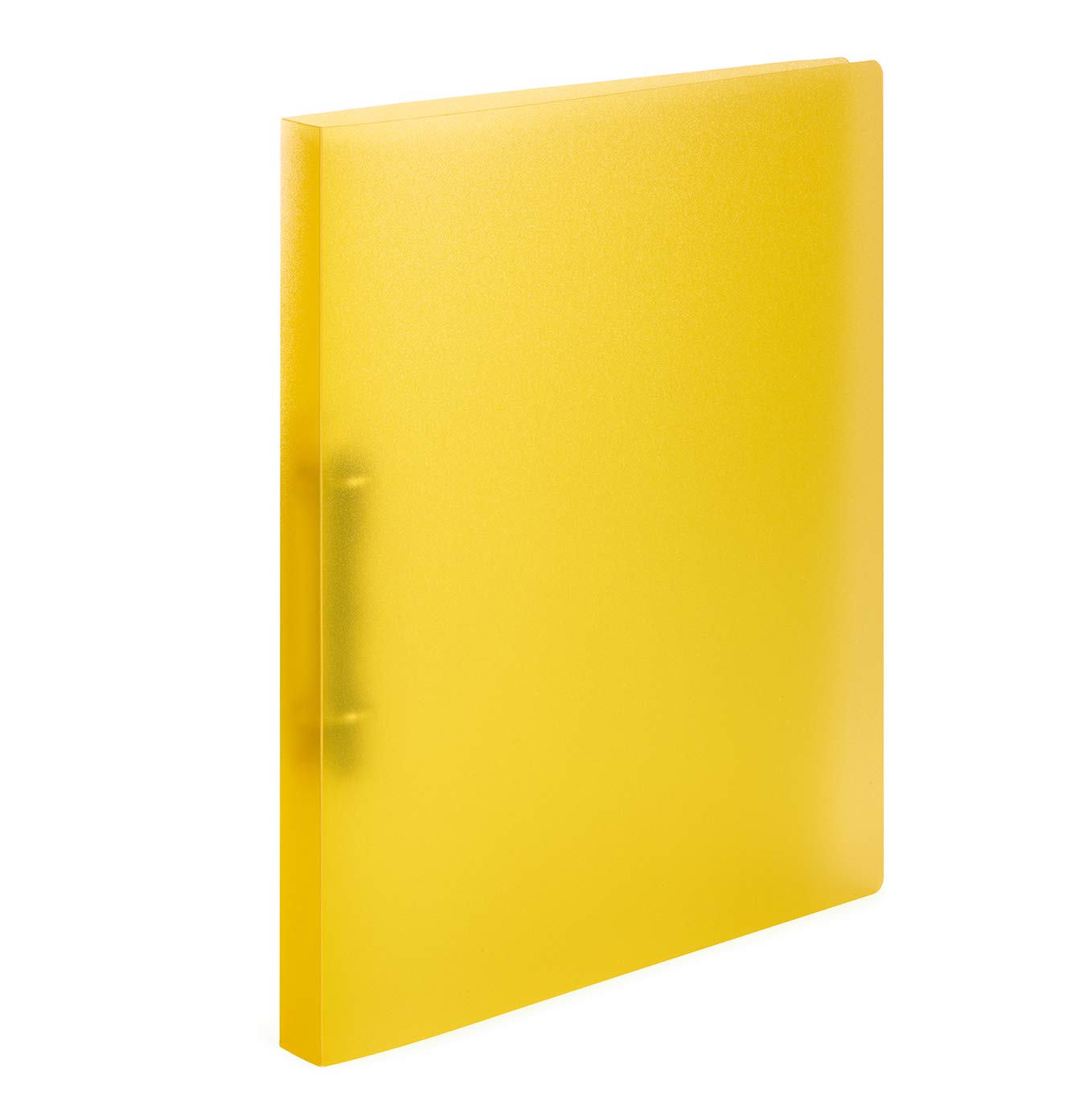 HERMA Ring Binder Translucent in Yellow, A4, 25 mm Spine, Slim 2-Ring Binder Made of Plastic