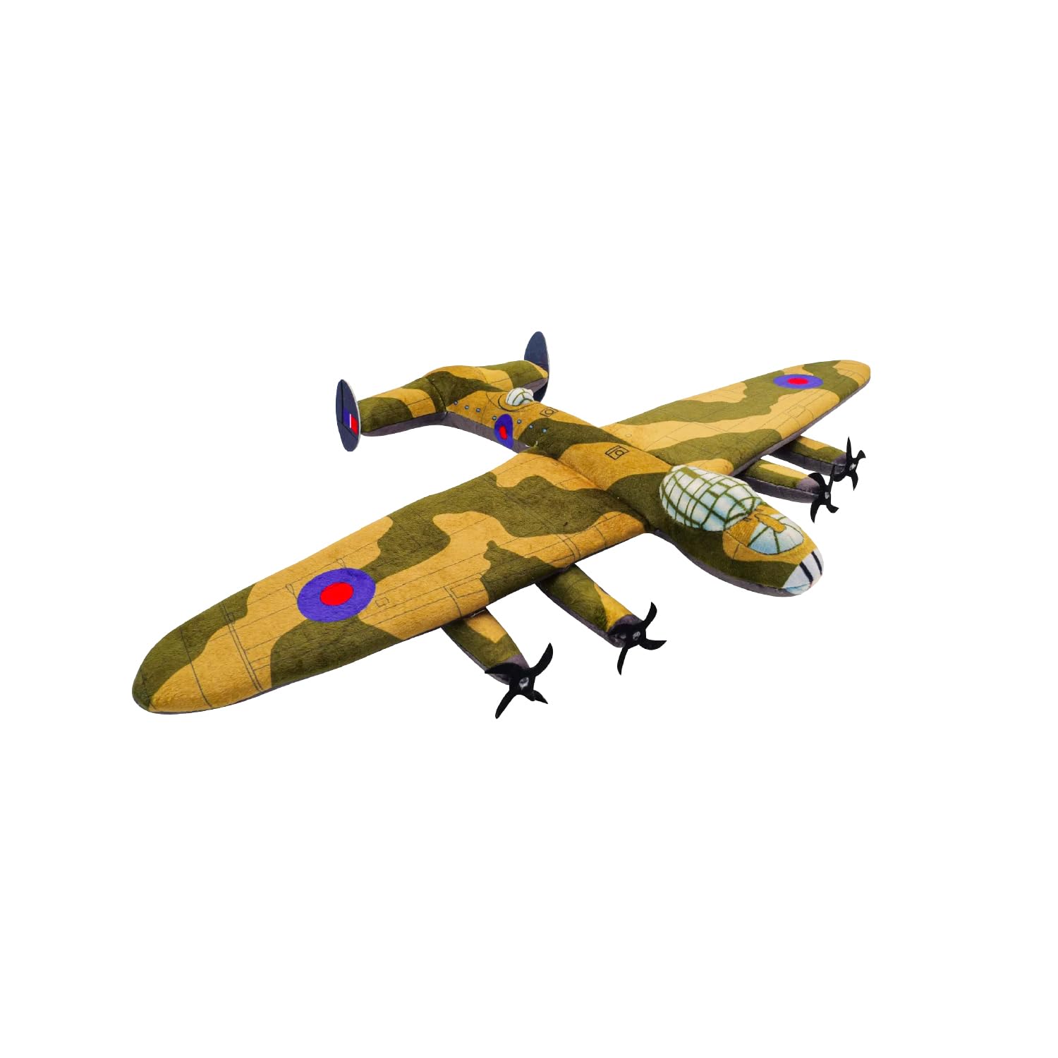 Lancaster Bomber Aircraft Soft Toy - Cute Plush Toy for Kids and Collectors - Iconic Dambusters Plane Aviation gift