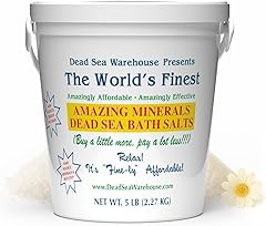 Dead Sea Warehouse-Amazing Minerals Dead Sea Bath Salts,100% Full Mineral Therapeutic Bath Salts, Detoxifying & Moisturizing,
