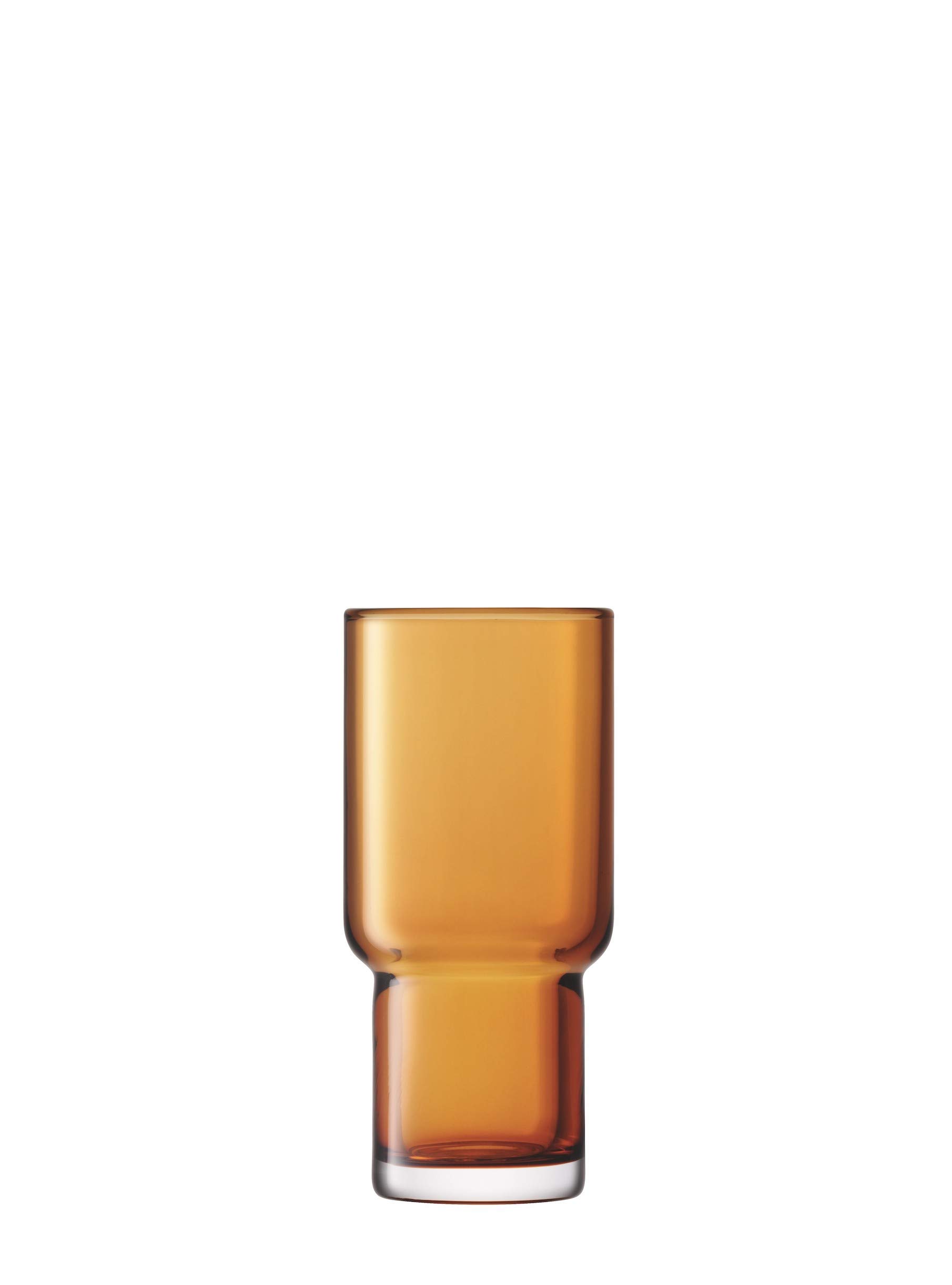 LSA International Utility Highball 390ml Amber | Set of 2 | Mouthblown & Handmade Glass | UT65