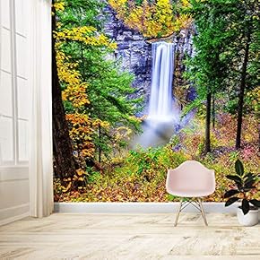 Wall Murals for Bedroom Waterfall Large Removable Wallpaper Peel and Stick Wall Stickers - 66x96 inches