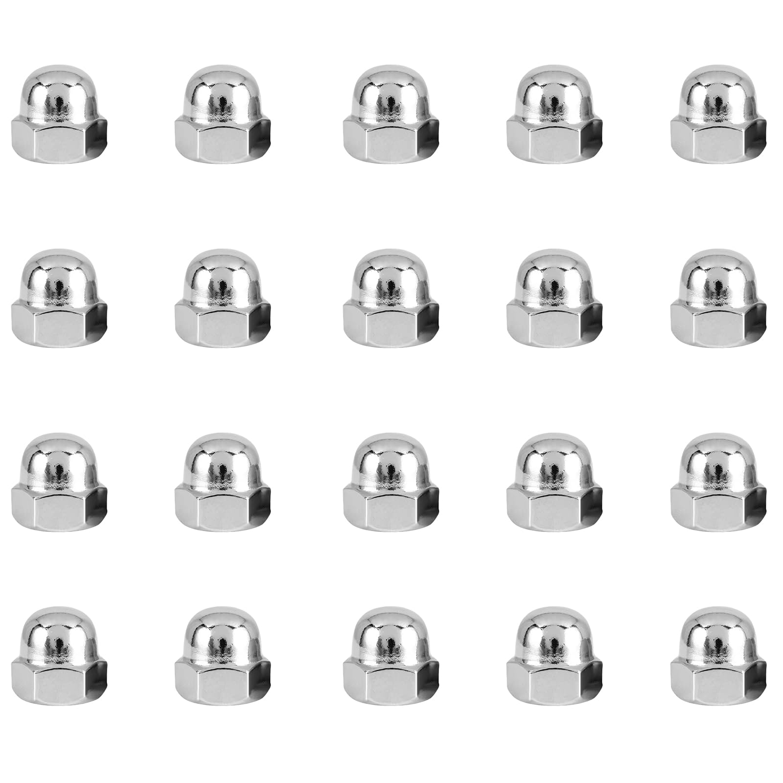 20 Pcs Acorn Cap Nuts, M4 Stainless Steel Hex Dome Cap Nut for Screws and Bolts