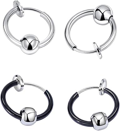 fake hoop earrings for mens