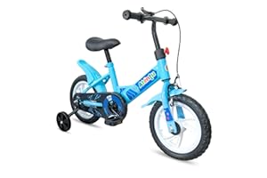 Bicicleta Infantil Aro 12 com Pedal e Rodinhas de Apoio para Menino e Menina, Modelo Educativo, Confortável e Seguro para Primeiros Passeios