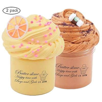 2 Pack Fluffy Butter Slime Kit, with Yellow Color Panama | Ubuy