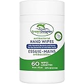 Disinfecting Alcohol Hand Wipes - 60 Wipes - 75% Alcohol - Clean & Sanitize Surfaces & Skin - Safe for Skin - Quick-Drying &