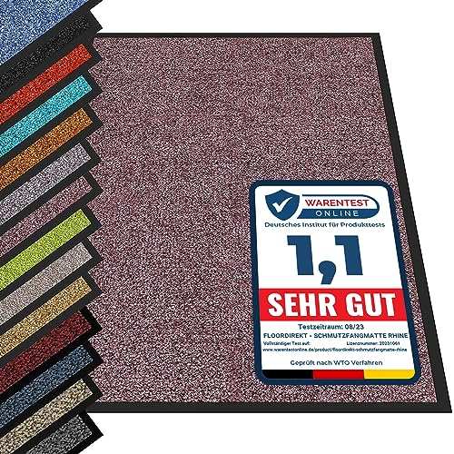 etm Hochwertige Fußmatte | schadstoffgeprüft | bewährte Eingangsmatte in Gewerbe & Haushalt | Schmutzfangmatte mit Top-Reinigungswirkung | Sauberlaufmatte wasch