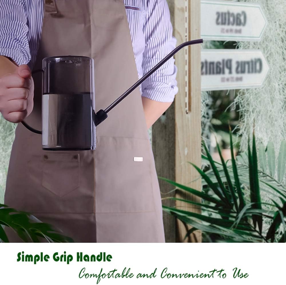 Watering Can Indoor, Small Watering Cans for House Plants, Succulents and Flowers, Long Spout, 1 Liter, with Bonus Plant Mister Spray Bottle (Grey) : Garden & Outdoor