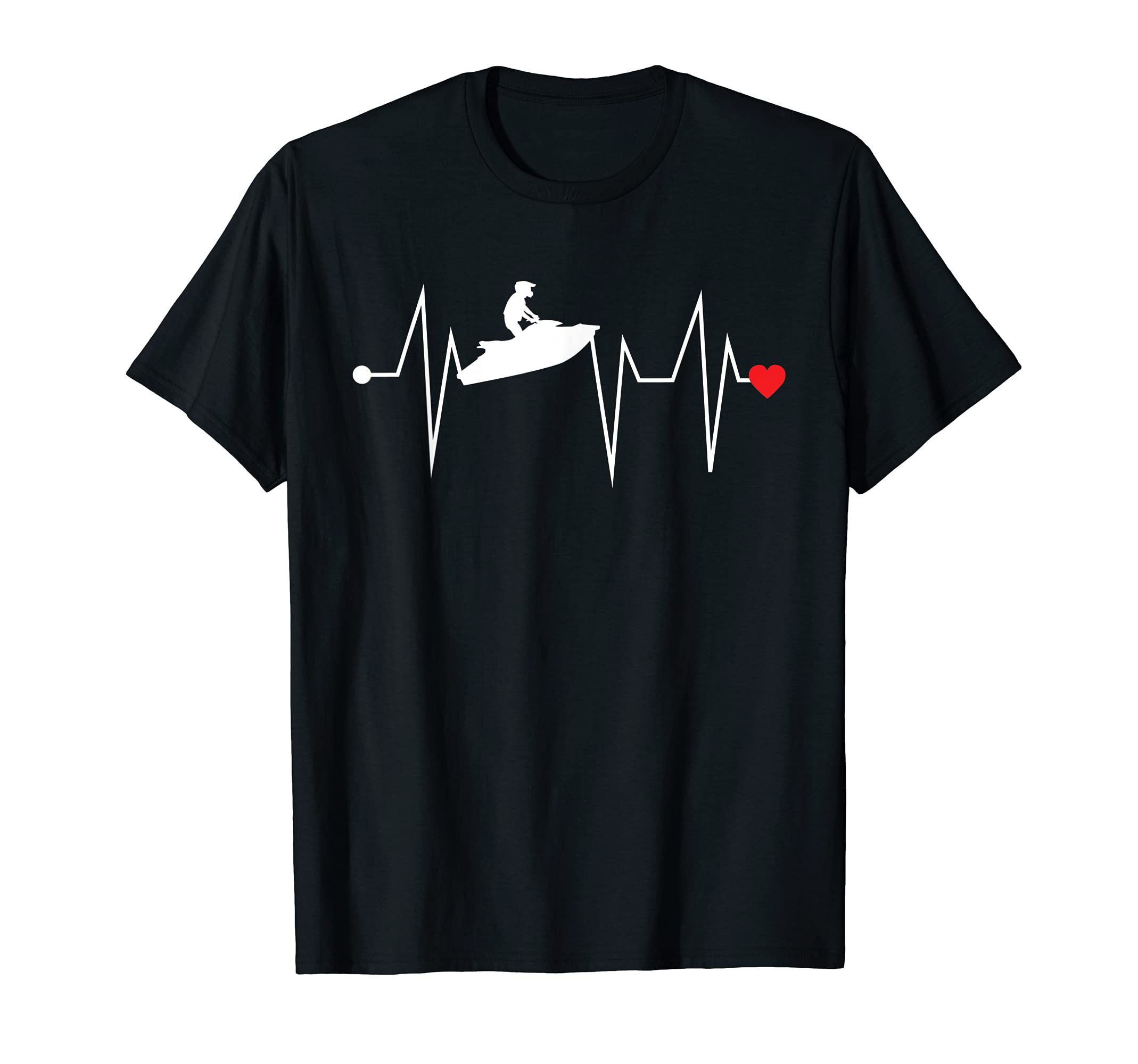 Funny Water Sports Heartbeat JetSki Jet Skiing Jet Ski T-Shirt
