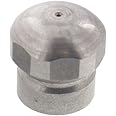 Erie Tools Button Nose 1/8" Drain Cleaning Nozzle 3.0 Orifice 5500 PSI Stainless Steel for Sewer Pipe Water Jetter