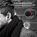 Earbuds with Microphone, Vogek Bass In-Ear Headphones Earphones with S/M/L Earbuds and Built-in Mic, Phone Control for Apple iPhone, Samsung, Android Phone and More - Red Black