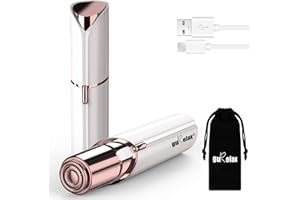 Facial Hair Removal for Women, Gurelax Electric Face Shaver, Painless Facial Hair Remover, Rechargeable Hair Removal Device for Lip, Chin with a Velvet Bag