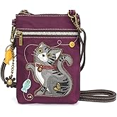 CHALA Crossbody RFID Cell Phone Purse - Women Nylon/Faux Leather Multicolor Handbag with Adjustable Strap Venture