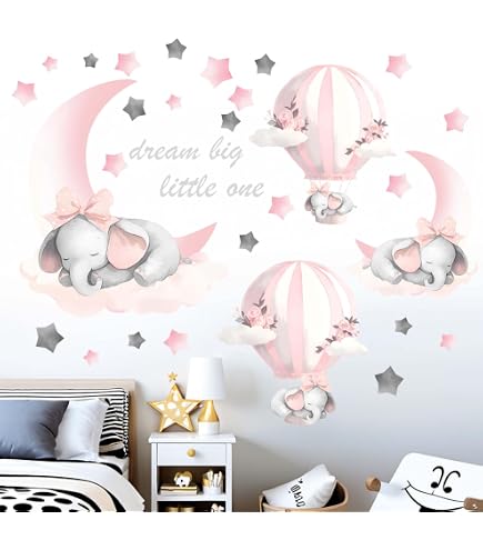Inspirational Elephant Nursery Wall Art – Set Of 6 Unframed Prints, Baby Boy Or Girl Room Decor - View #13