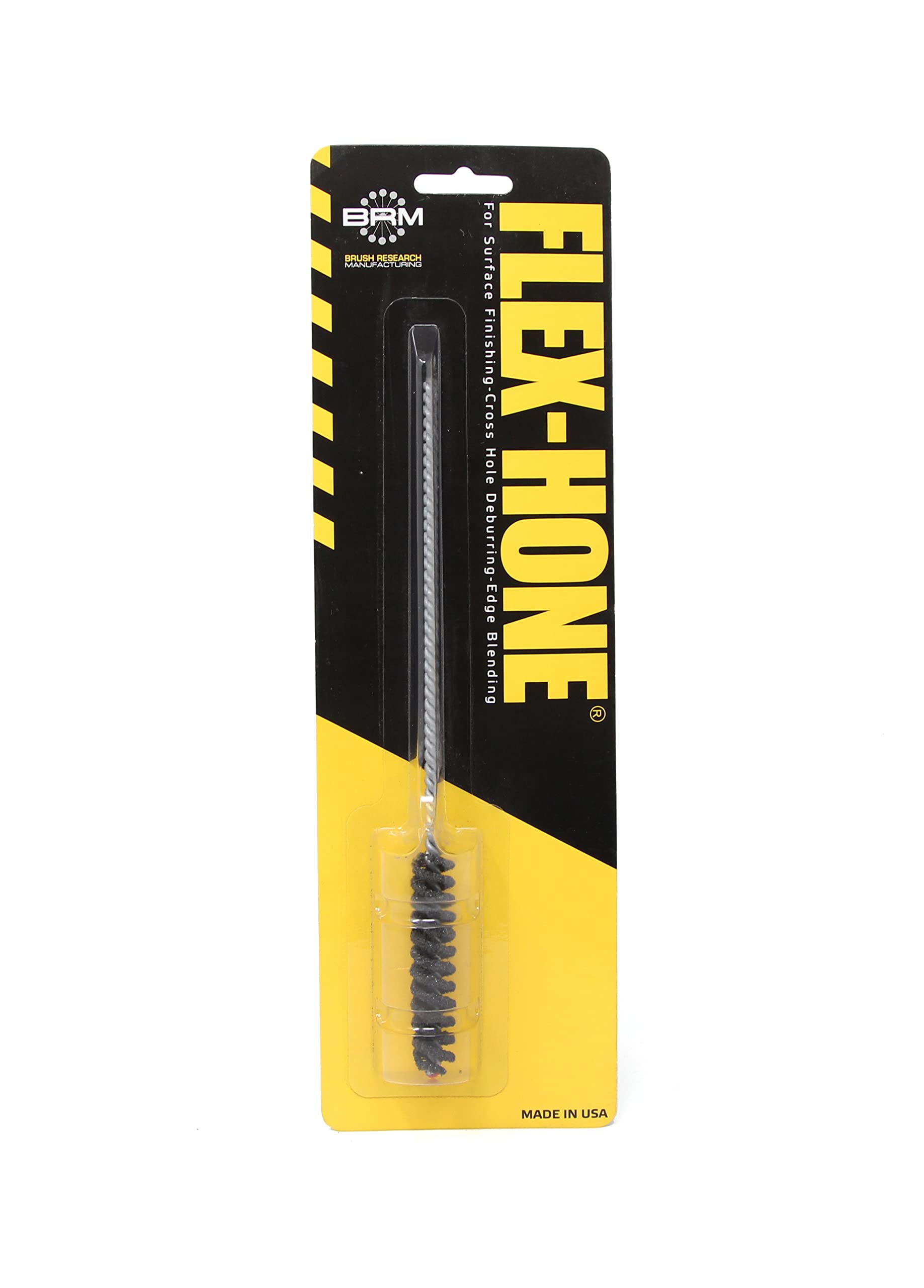 Brush Research BC11M80BC FLEX-HONE®, 0.433″ (11mm) Diameter, 80 Grit, Boron Carbide, for Medium to High Carbon Steels and Heat-Treated Steels to 50 Rc