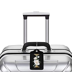 2 PCS Flower Lette I Luggage Tag for Suitcases