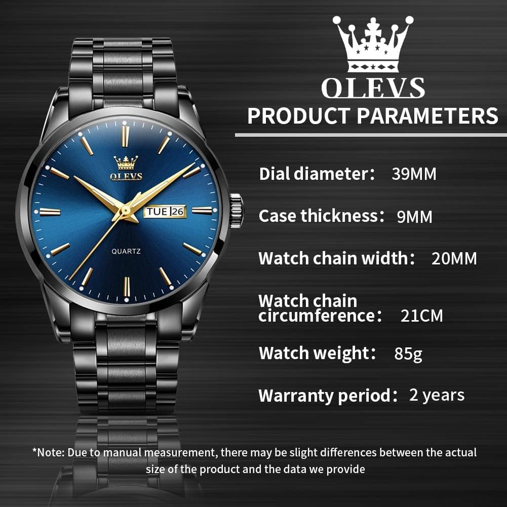 OLEVS Herrenuhren Skelettuhr Quarz Rennwagenrad Edelstahl Casual Sports Wasserdicht Leuchtend Herrenarmbanduhren 5