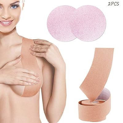 Boob Tape with Nipple Cover, Adhesive Silicone Kuwait