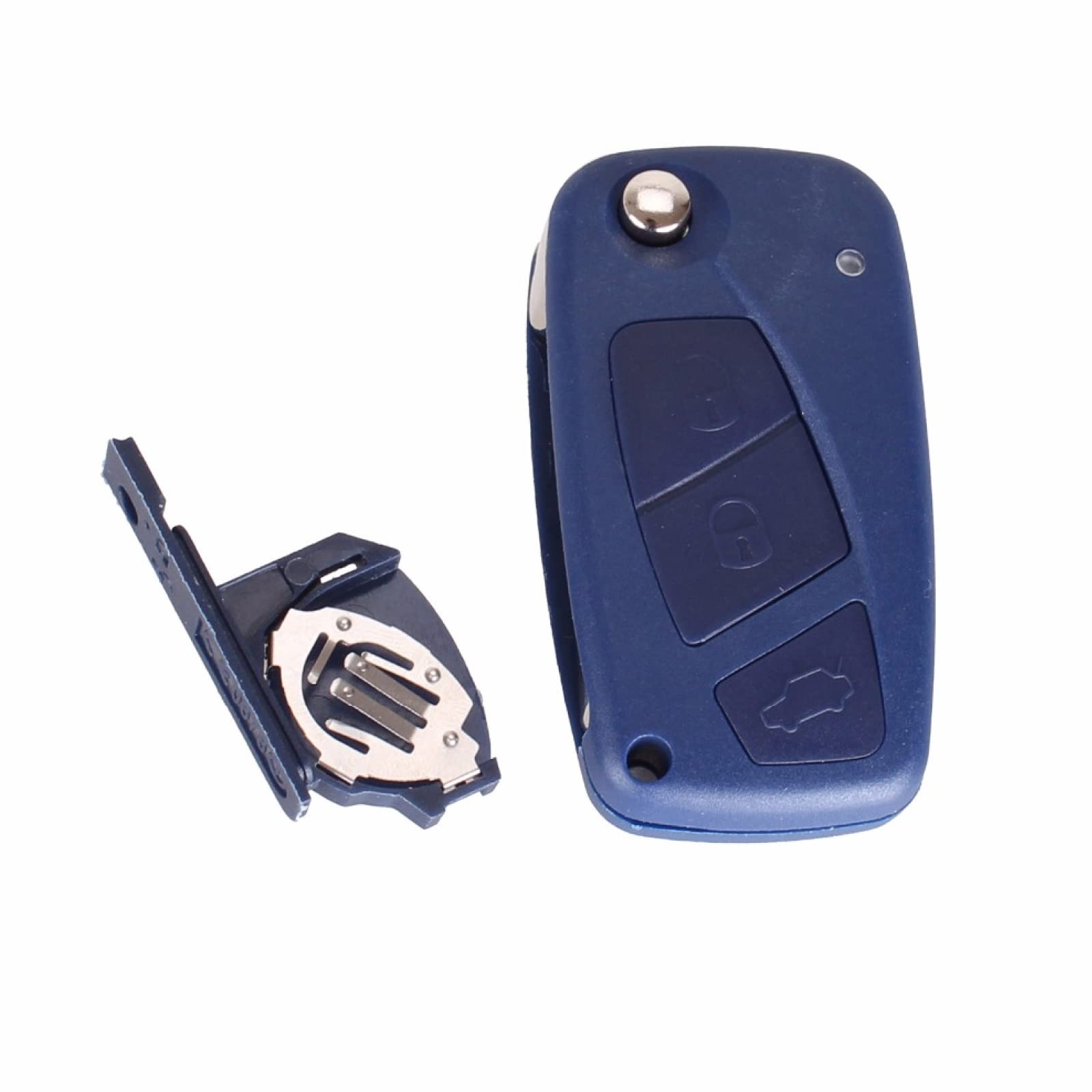 SALPIE Car Key Case Cover Shell 3 Buttons Compatible with AutoFiat Grande Punto, Panda, Bravo, Stilo, Ducato, Doblò, Ulysse models