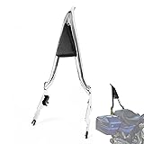 Chrome Detachable Sissy Bar Passenger Backrest Rear