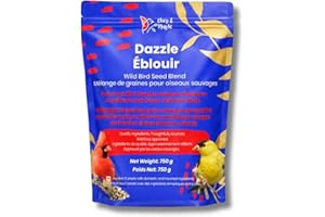 Cardinal Bird Food – Chirp & Maple Dazzle, No Mess Premium Bird Seed for Northern Cardinals, Blue Jays & Grosbeaks, Fruit & N