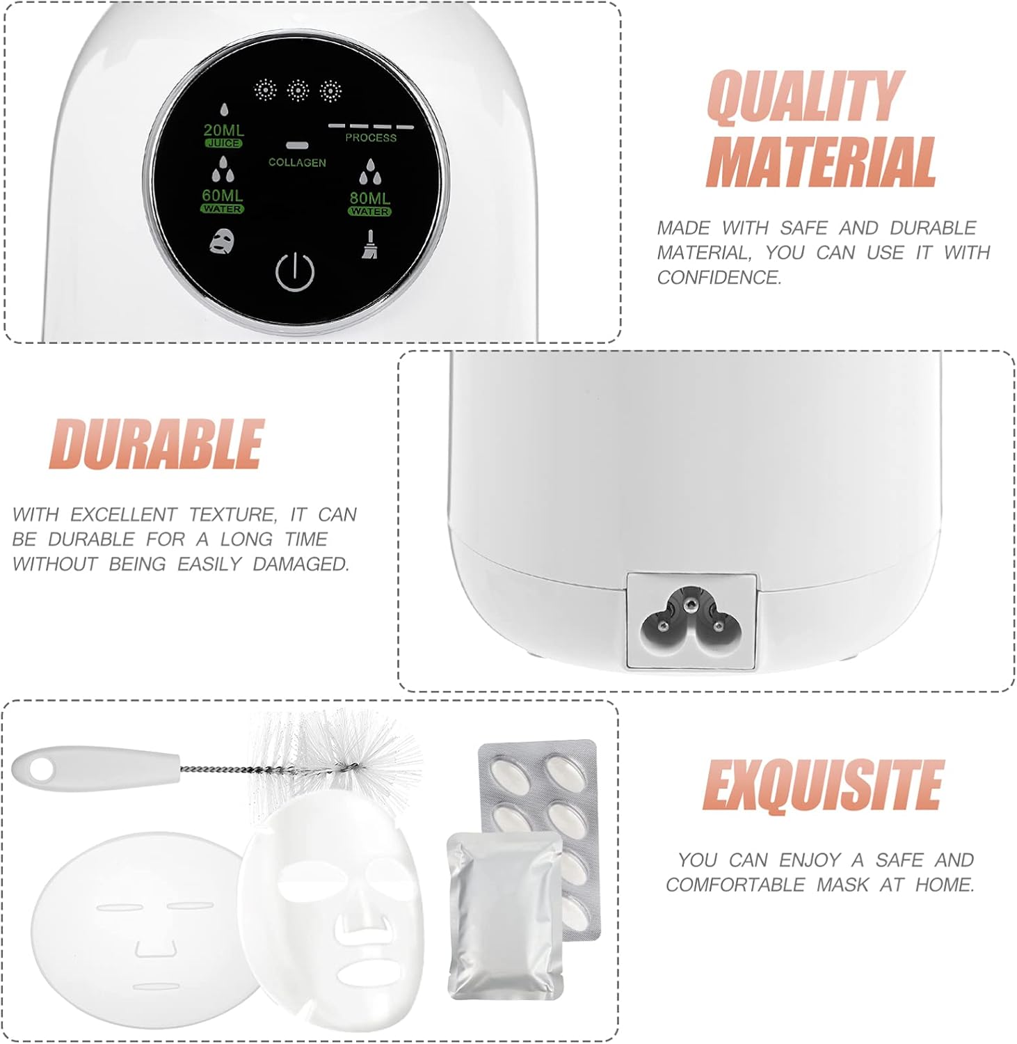 Aooty Face Machine DIY Fruit Vegetable Facial Maker Machine Facial Care Beauty Machine Automatic