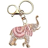 Cute Keychain,Lovely Rhinestone Silicone Key Decoration for Women,Sparkling Keyring Crystal Purse Pendant,Gift to Friends