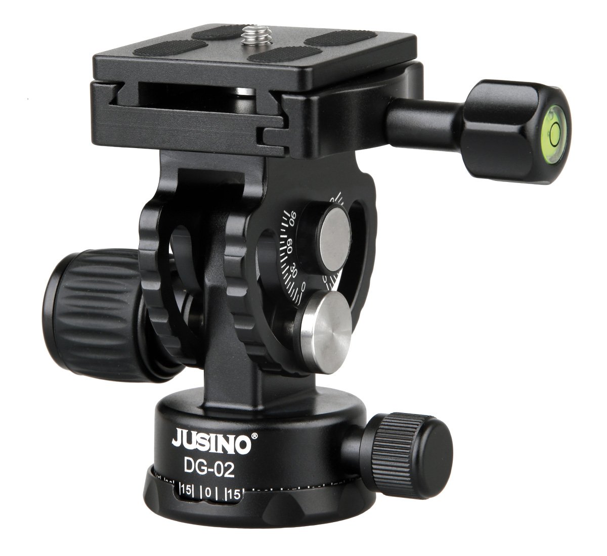 JUSINO High Performance Tilt Head for Monopods Hydraulic Suspension 360° Swivel Function DG-02