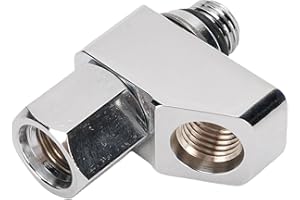 Jauarta High Pressure Tee 1 to 2, Stainless Steel Diving Accessories High Pressure Splitter with Fast Disconnect, for Scuba D