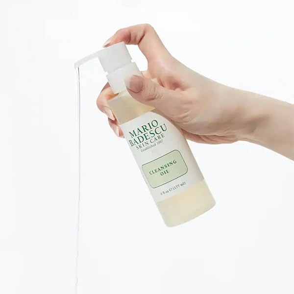MARIO BADESCU CLEANSING OIL FOR ALL SKIN TYPES | LIGHTWEIGHT 2-IN-1 MAKEUP REMOVER & CLEANSER | FORMULATED WITH NOURISHING OILS | 6 FL OZ