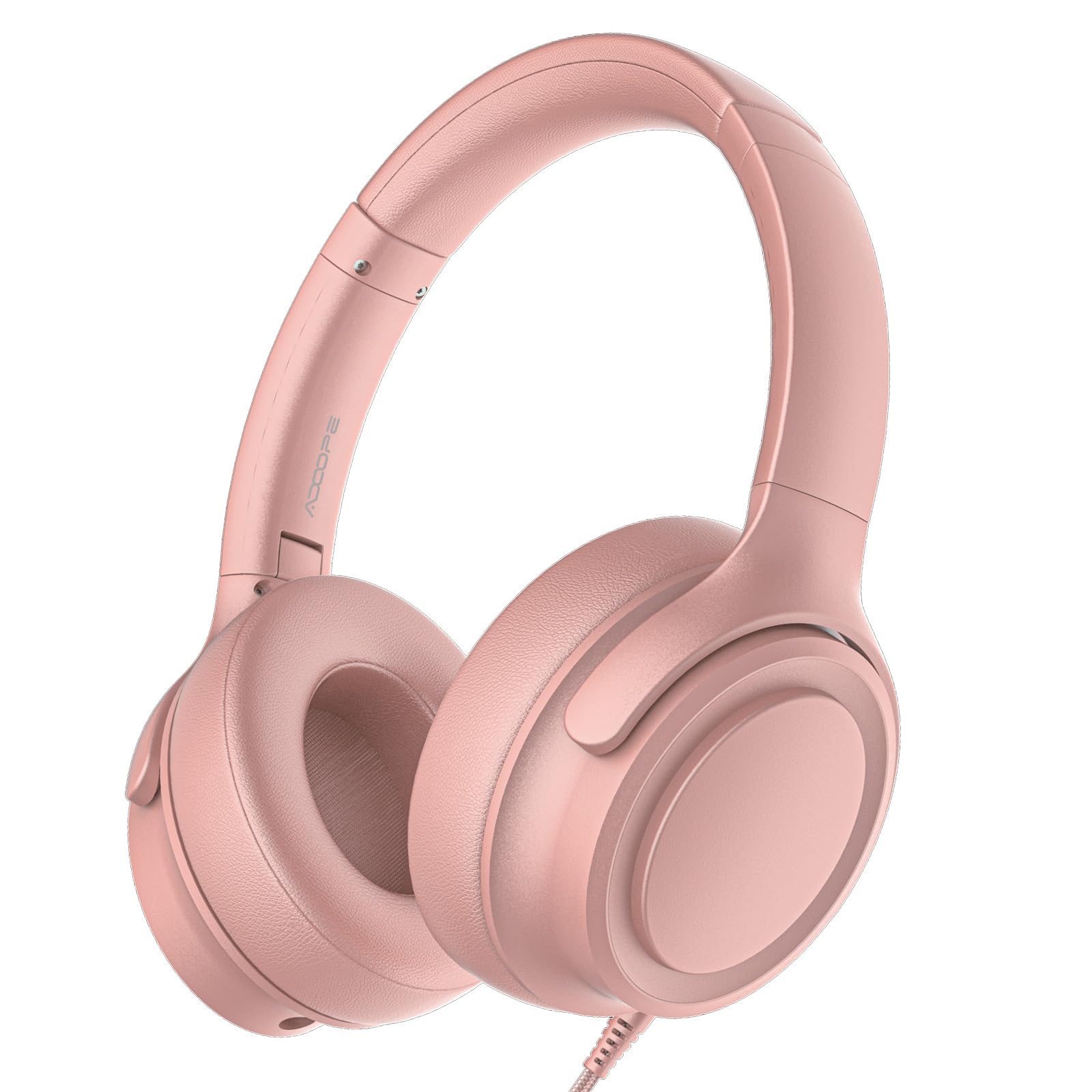 View 1 of ADOOPE Wired Over-Ear Headphones with USB C Connector, Hi-Fi Stereo Sound, Noise-Isolating Ear Cups, Comfortable Fit for USB C Devices (No Bag, Gold)