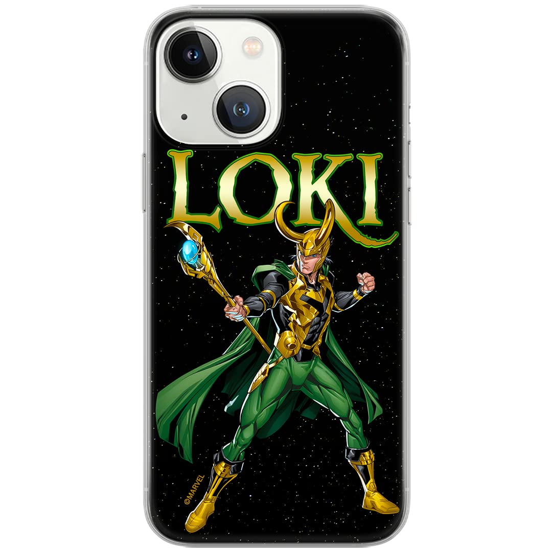ERT GROUP mobile phone case for iPhone 13 original and officially licensed Marvel pattern Loki 002 optimally adapted to the shape of the mobile phone, case made of TPU