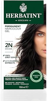 Herbatint 2N Brown Permanent Hair Dye Gel Ammonia Free Vegan Cruelty Free 60ml
