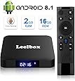 TV Box Android 8.1 - Leelbox Smart TV Box con Telecomando Vocale, Amlogic S905W Quad-Core, 2GB RAM & 16GB ROM,4K Ultra HD, 2.4GHz WiFi, Android Set-Top Box