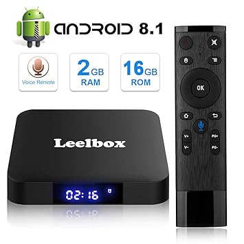 [Android 8.1 TV-Box] Leelbox Smart-TV-Box Q2 MINI Quad Core 2 GB RAM/16 GB ROM/ 4K × 2K UHD H.265/ HDMI/USB × 2/ WLAN Media P